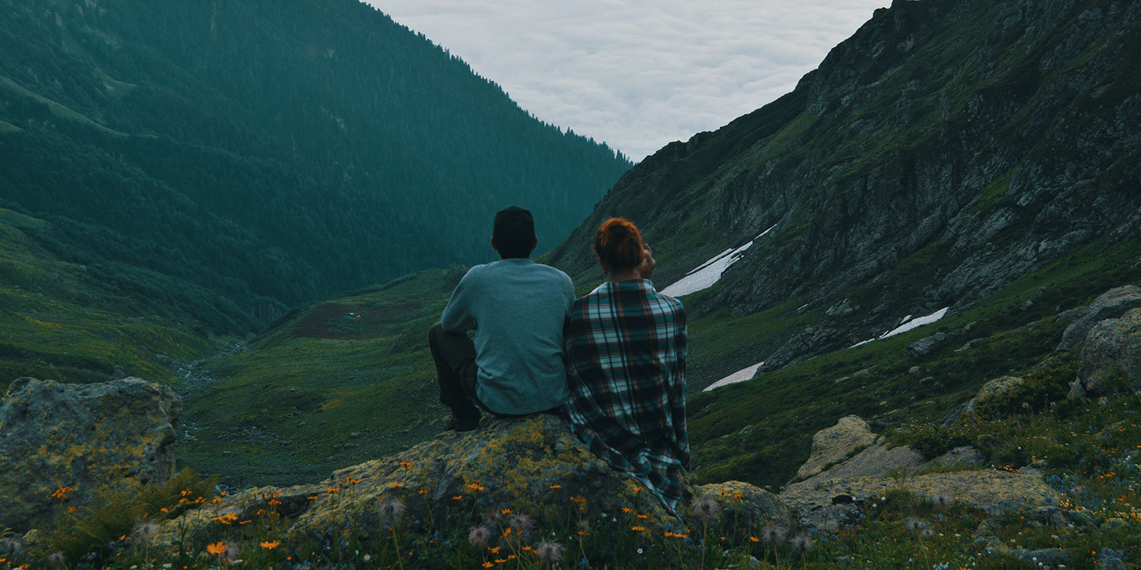 Couple on Mountain Couple on Mountain