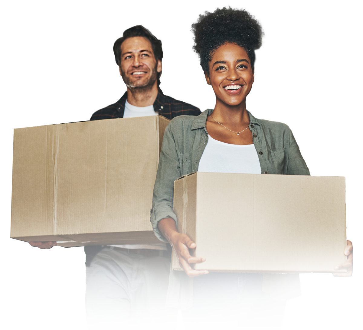 Couple Moving In to New Home