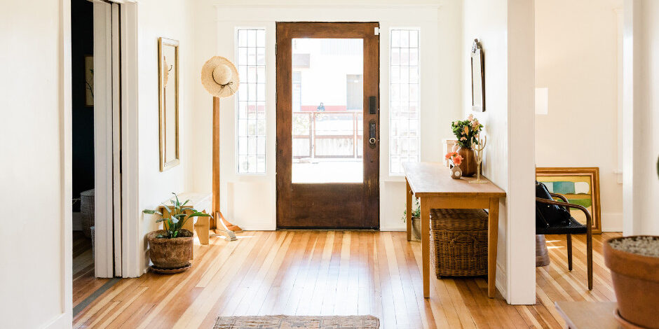house foyer white walls