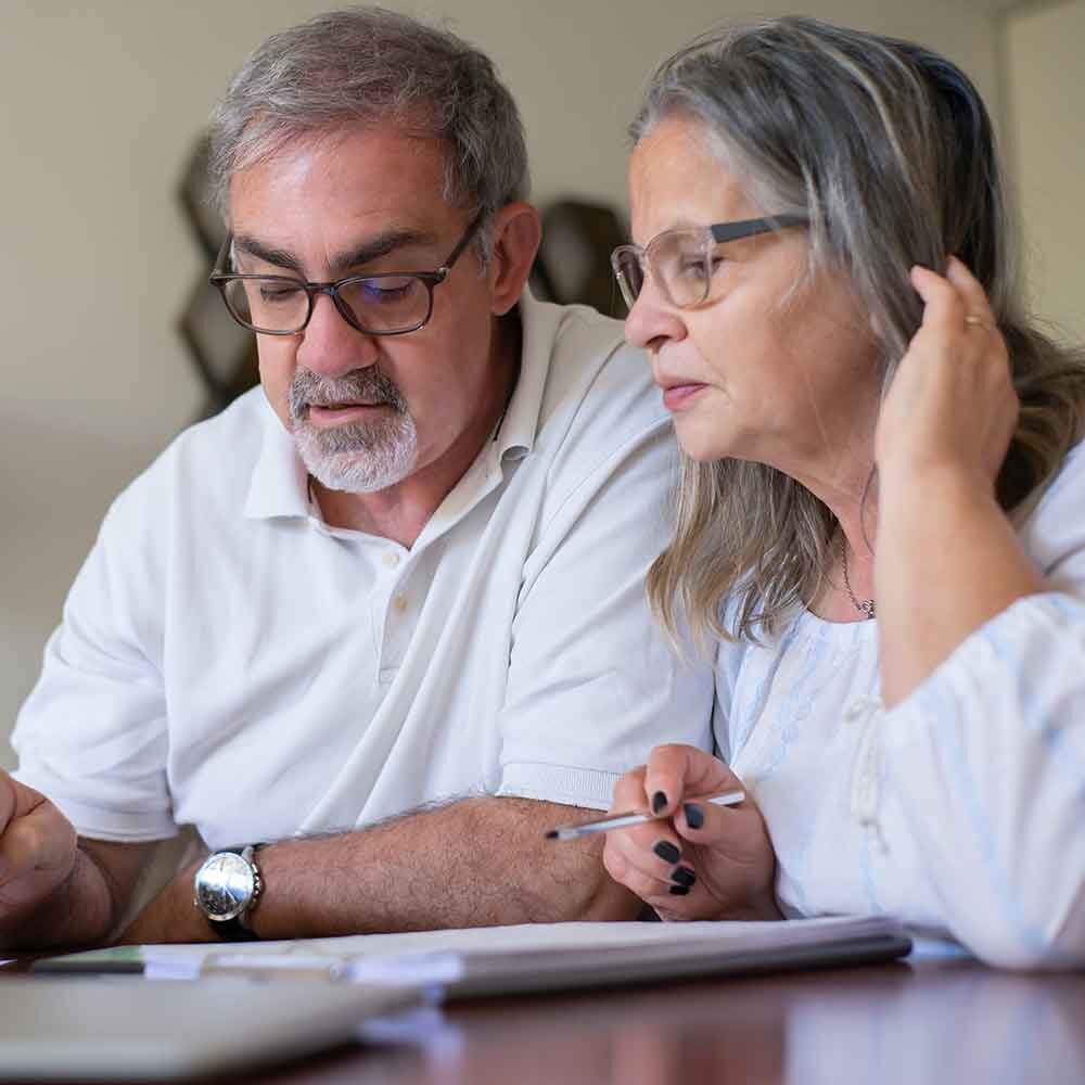 Mature Couple on Laptop