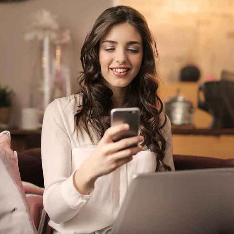 Girl On Smartphone Girl On Smartphone